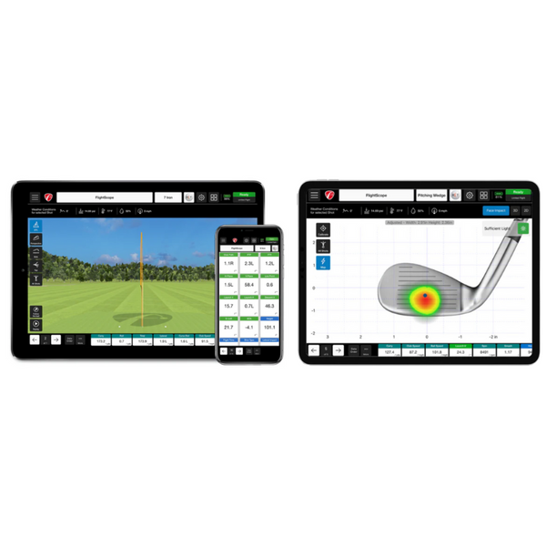 FlightScope Pro Package & Face Impact Location Bundle - Indoor
