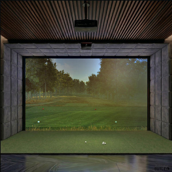 Trackman iO Commercial Custom Installed Golf Simulator Room | Indoor ...