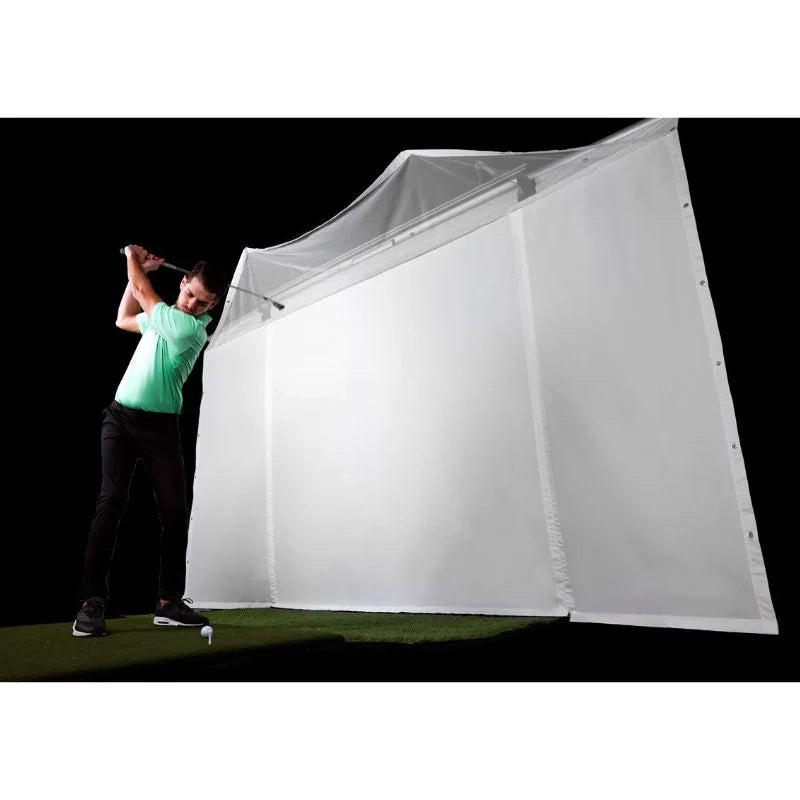 Built-In Golf Simulator Impact Screen vs Golf Simulator Enclosure Kit with Impact Screen
