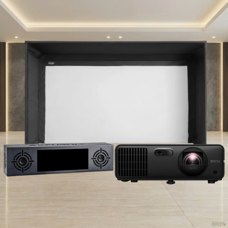 AccuGOLF Hawkeye Launch Monitor Carl's Place Pro Golf Simulator Package.