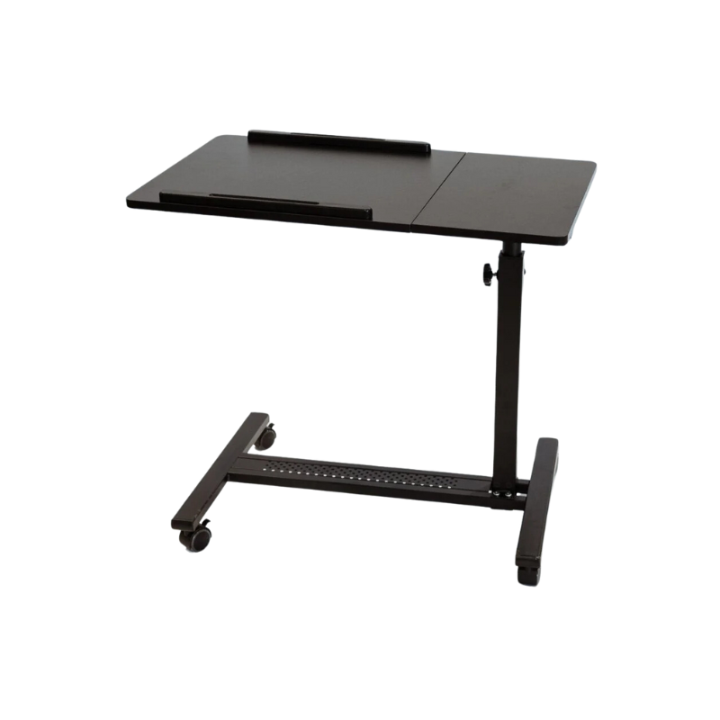 Adjustable Height Mobile Laptop Stand front view.