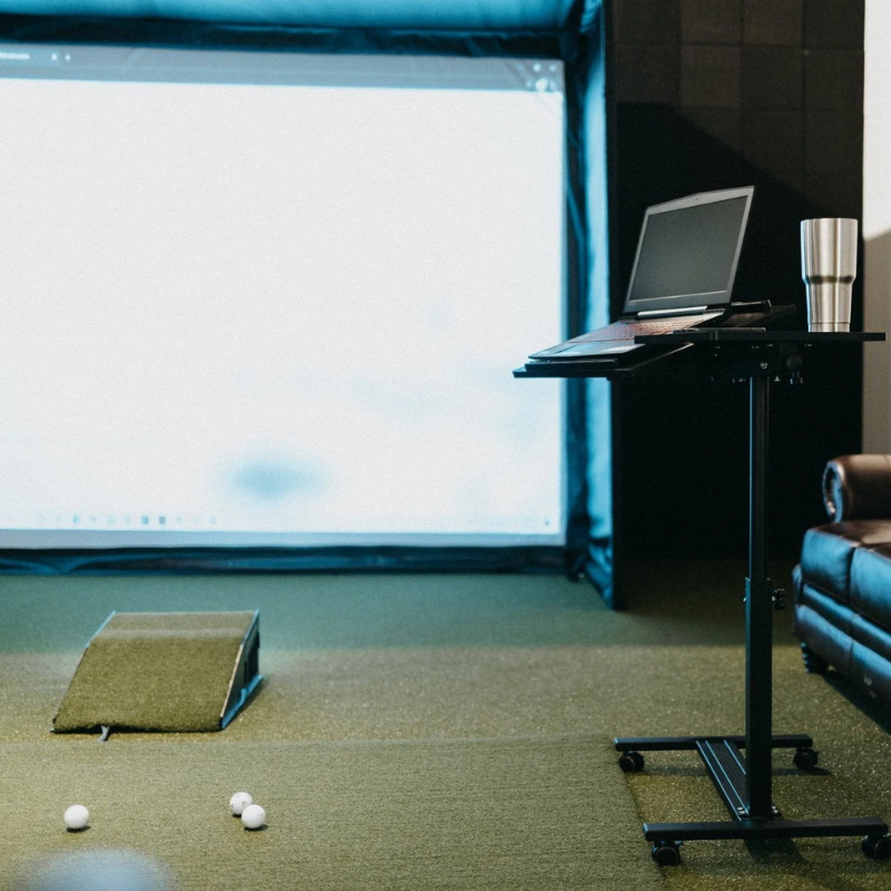 Adjustable Height Mobile Laptop Stand - Indoor Golf Outlet