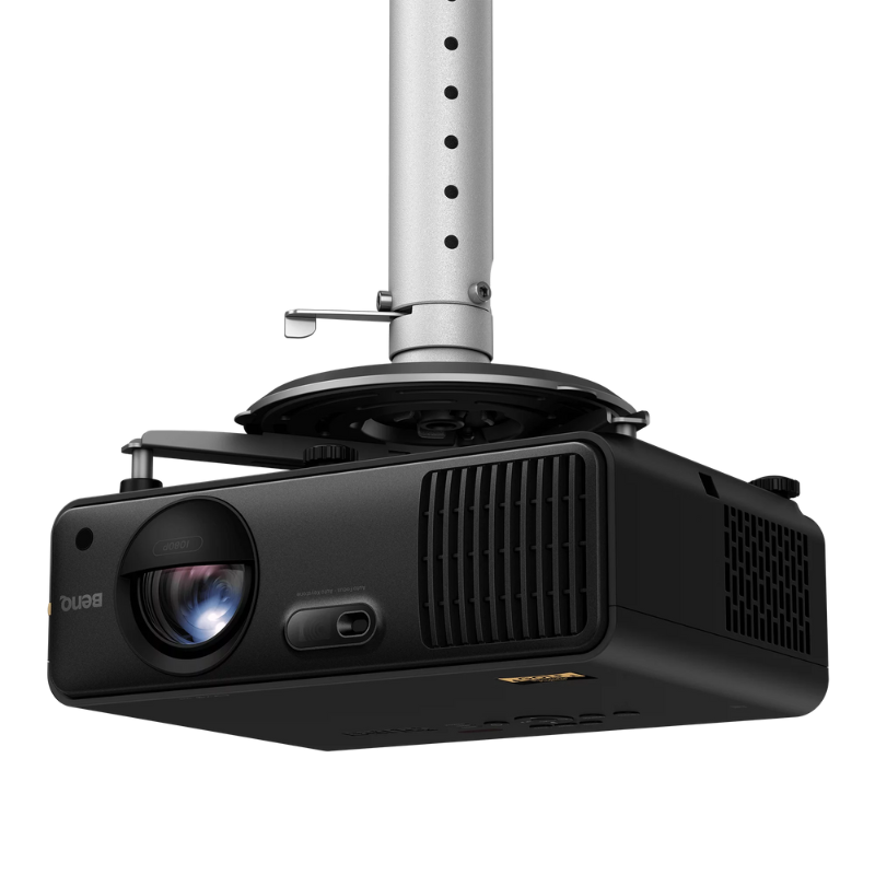 Certified Refurbished BenQ AH700ST 4000-Lumen Short Throw 1080P Laser Golf Simulator Projector front view with mount.