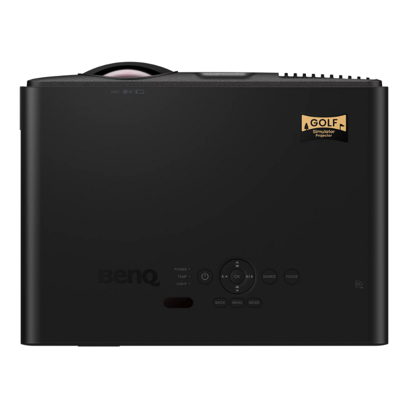 BenQ AH700ST 4000-Lumen Short Throw 1080P Laser Golf Simulator Projector top view.