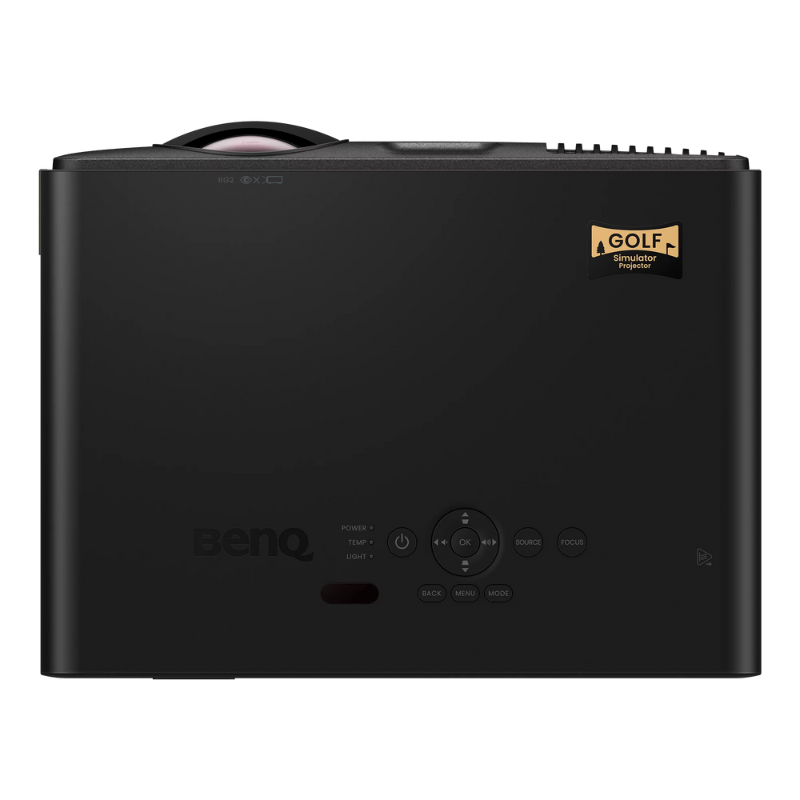 Certified Refurbished BenQ AH700ST 4000-Lumen Short Throw 1080P Laser Golf Simulator Projector top view.