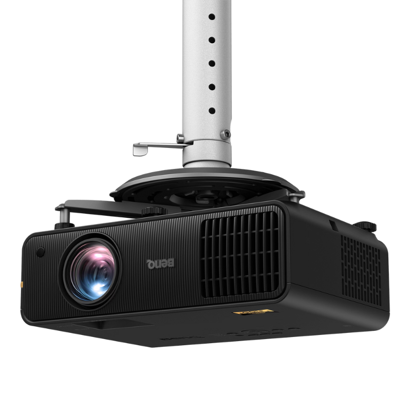 BenQ AW30ST 3200 Lumen Short Throw WXGA LED Golf Simulator Projector mounted view.
