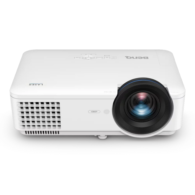 BenQ LH820ST 3600 Lumens HDR Short Throw Laser Golf Simulator Projector front angle view.