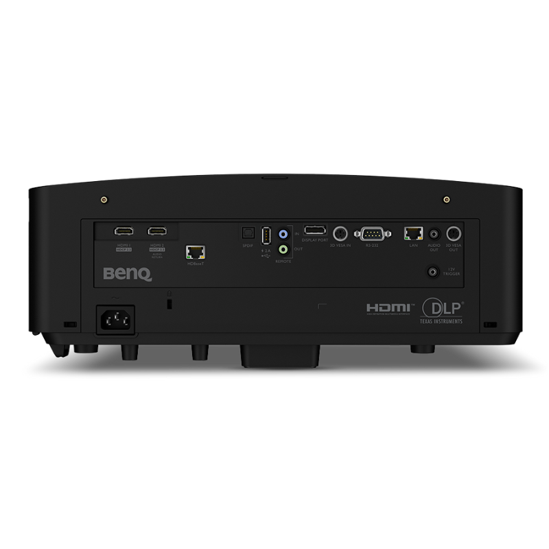 Certified Refurbished BenQ LK936ST 4K HDR Short Throw Laser Golf Simulator Projector rear view.