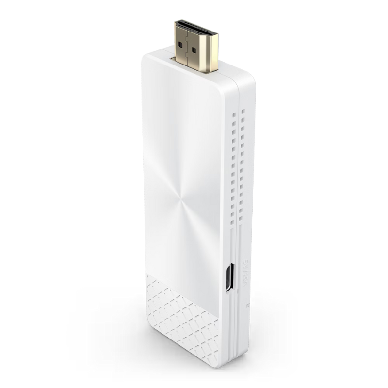 BenQ Qcast Mirror QP30 HDMI Wireless Dongle angled facing view.