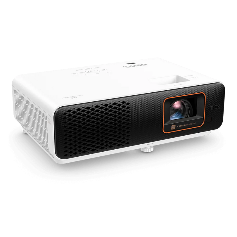 BenQ X500i 4K HDR 4LED Short Throw Console Gaming Projector left side view.