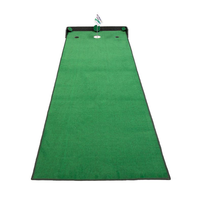 Big Moss Golf Golf Competitor Pro V2 12x3 foot putting green with flag stick.