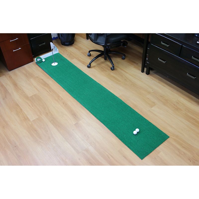 Big Moss Golf Office Fit Putting Green side view.