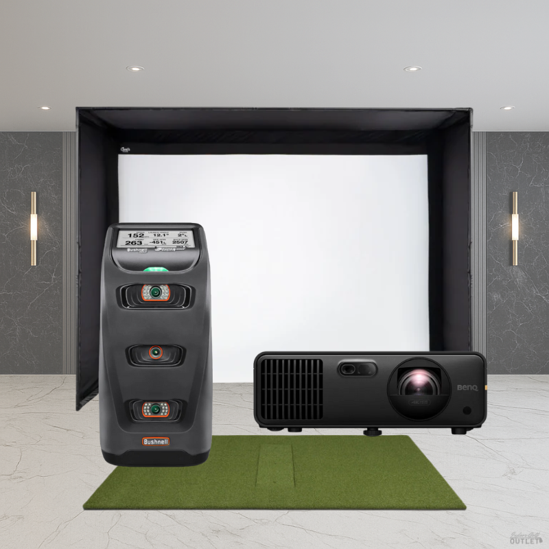 Bushnell Golf Launch Pro (Ball & Club Data) DIY Golf Simulator Package.