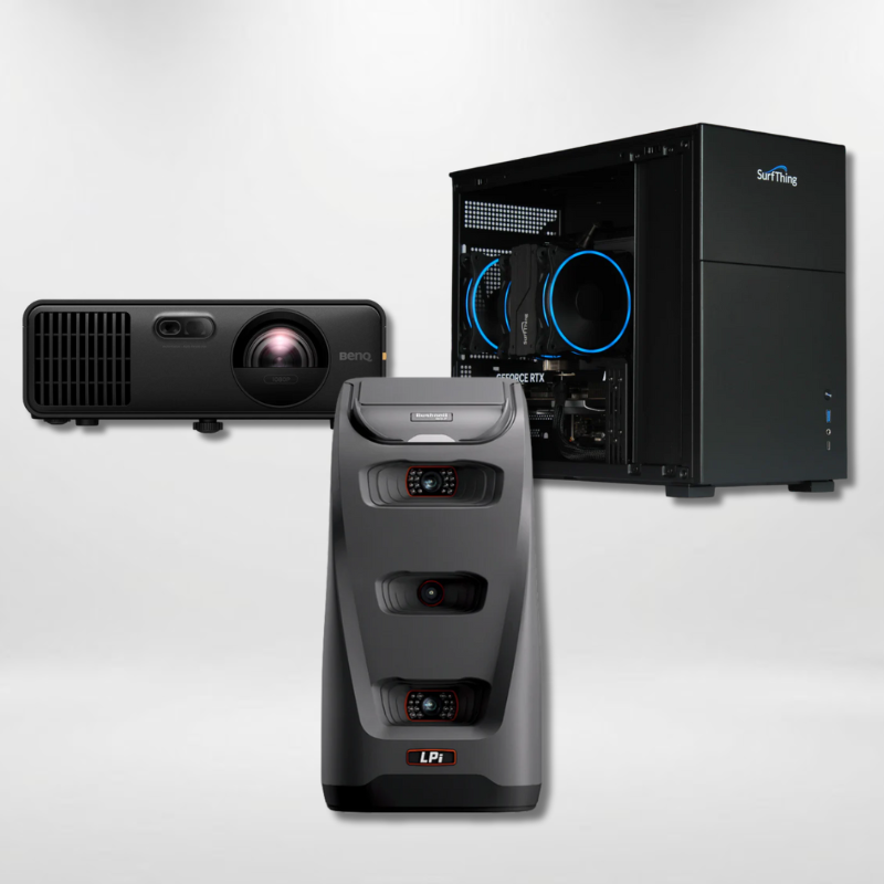 Bushnell Launch Pro Indoor Launch Monitor Projector Golf Simulator Computer Package.