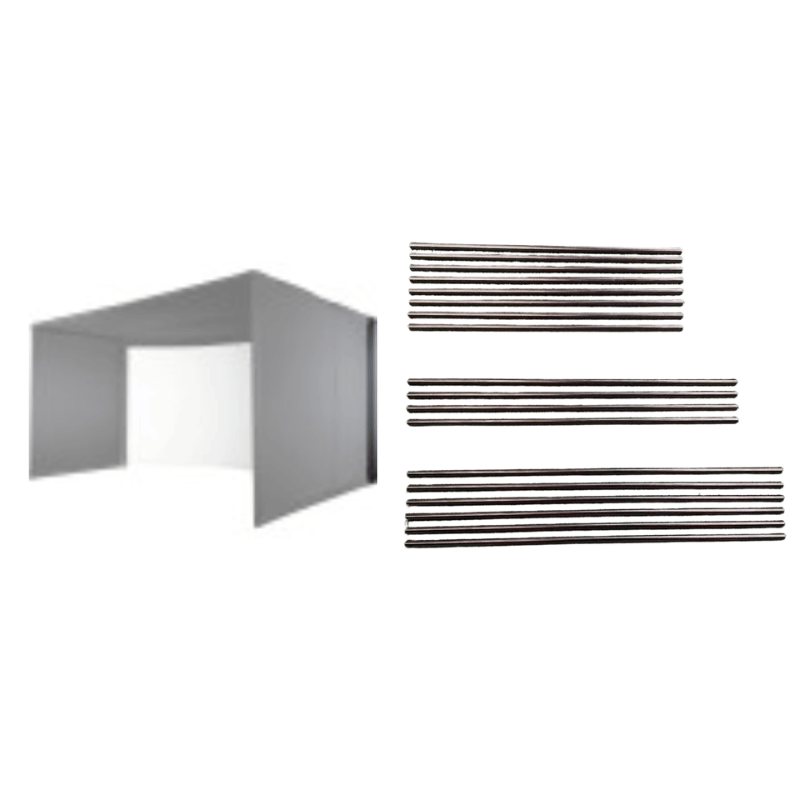 Carl's Place Back Cover Pipe Kit for Curved Golf Simulator Enclosure.