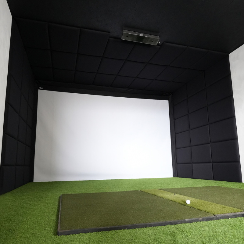 Carl&#39;s Place Built-In Golf Room Kit with Padded Walls.