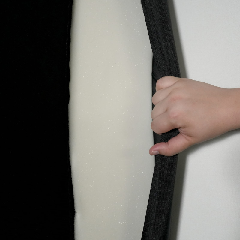 Foam Inserts being installed on the Carl's Place C-Series Pro Golf Simulator Enclosure Package.