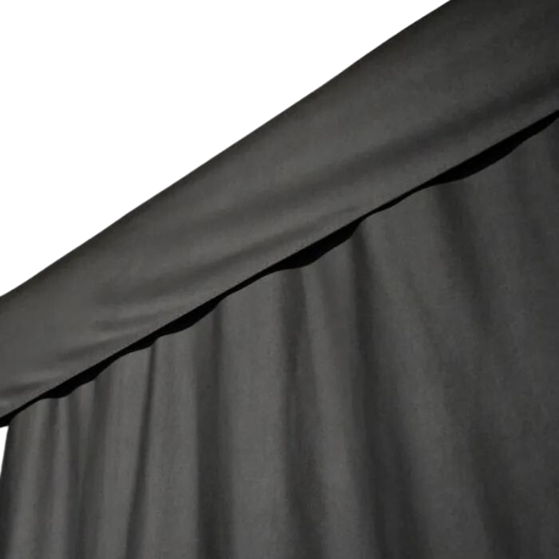 Carl's Place Curtain Valence side view.