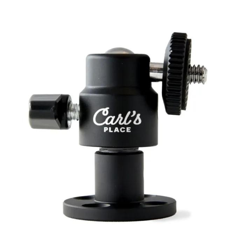 Carl&#39;s Place Golf Camera Wall Mount front view with logo.