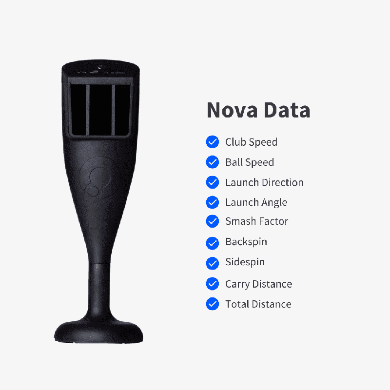 Carl&#39;s Place Nova Series Golf In A Box 1 Simulator nova data tracking.