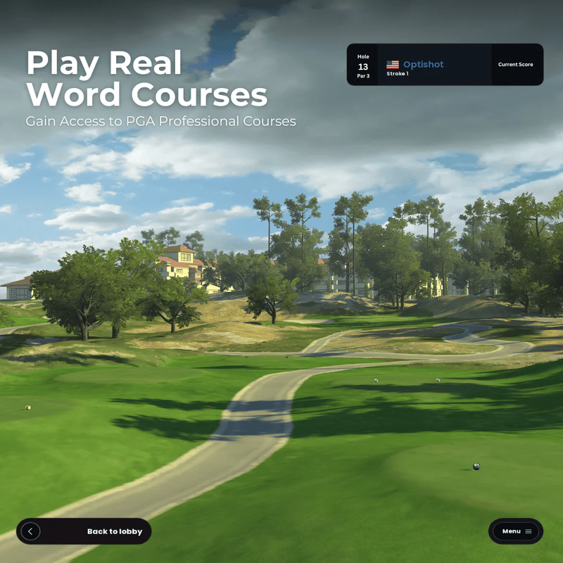 Carl&#39;s Place Nova Series Golf In A Box 1 Simulator play real courses.