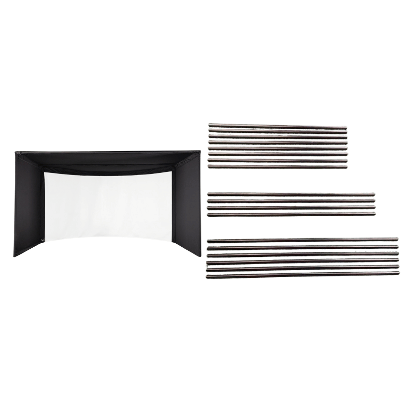 Carl's Place Pipe Framing Kit for Curved Golf Simulator Enclosure.