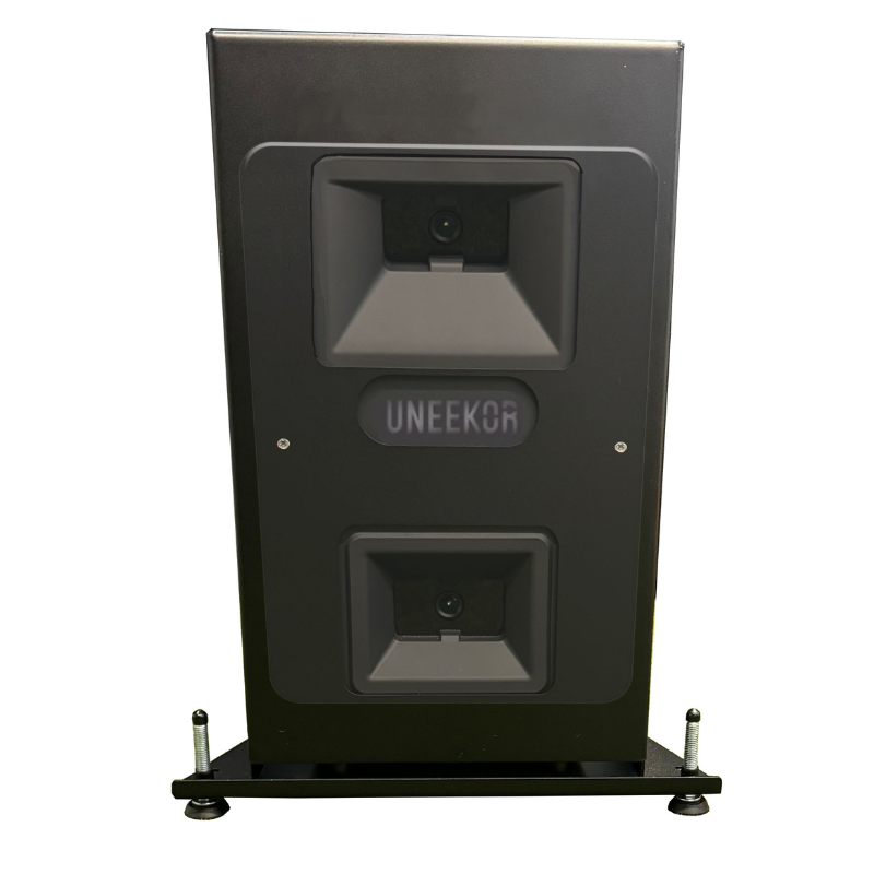 EYE MINI LITE Protective Case front view black metal.