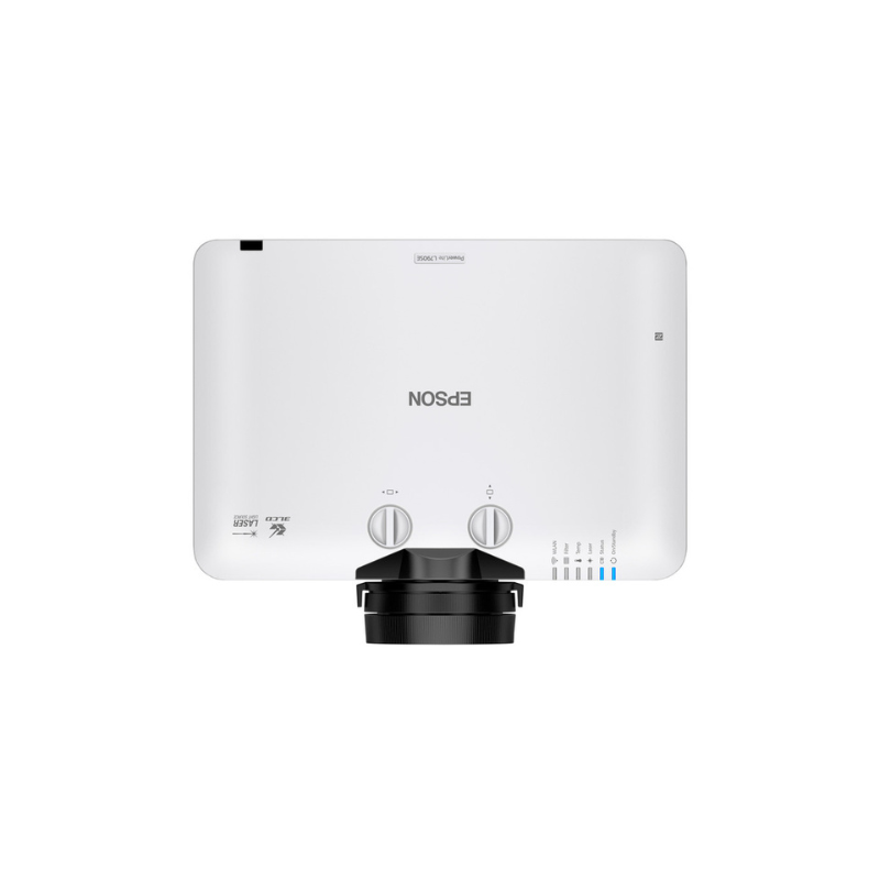 Epson L790SE PowerLite 7000 Lumen WUXGA Short Throw 3LCD Laser Projector with 4K Enhancement top view.