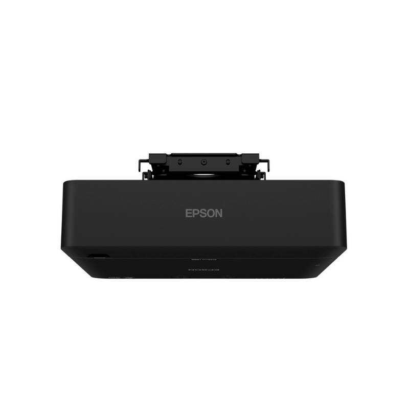 Epson L895E PowerLite 8000 Lumen WUXGA Normal Throw 3LCD Laser Projector with 4K Enhancement collapsed mount rear view.