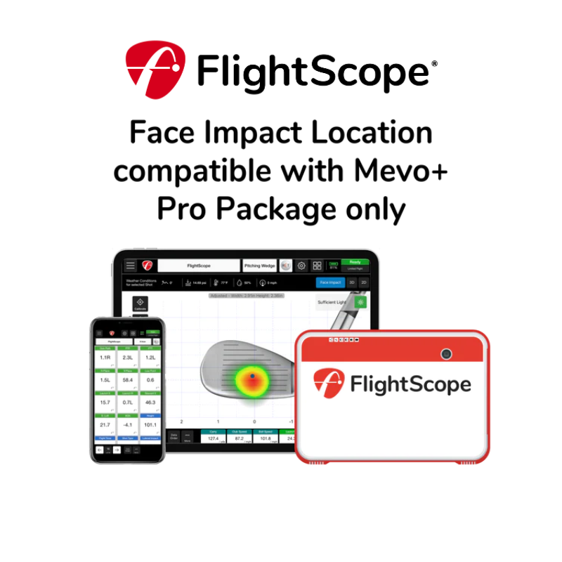 FlightScope Face Impact Location for Mevo+ Pro Package.
