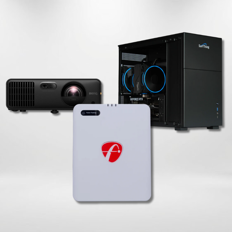 FlightScope Mevo Gen2 Launch Monitor Projector Golf Simulator Computer Package.