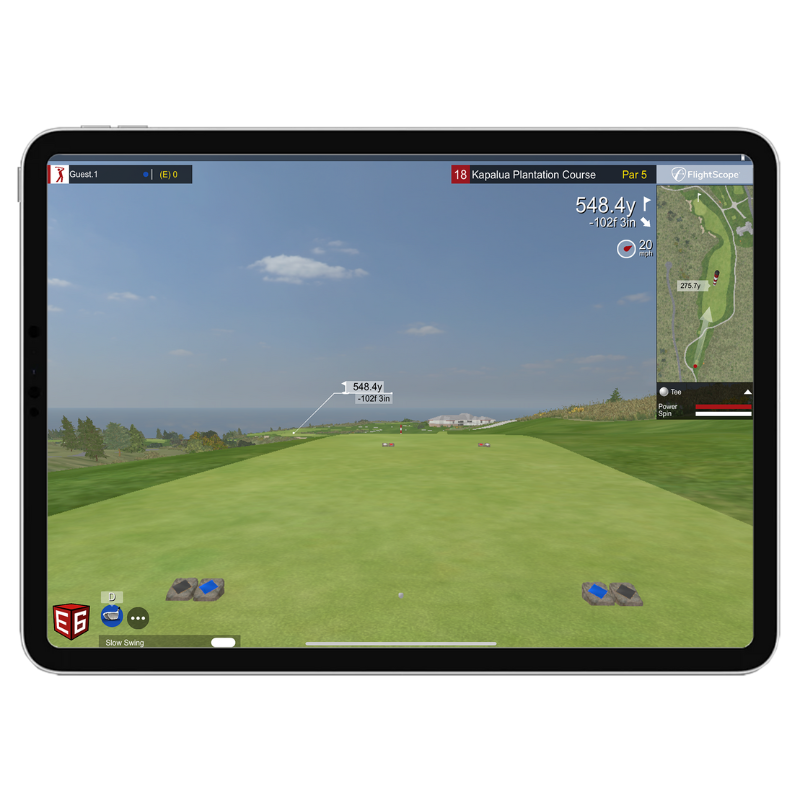 FlightScope Mevo Gen2 Launch Monitor course play.