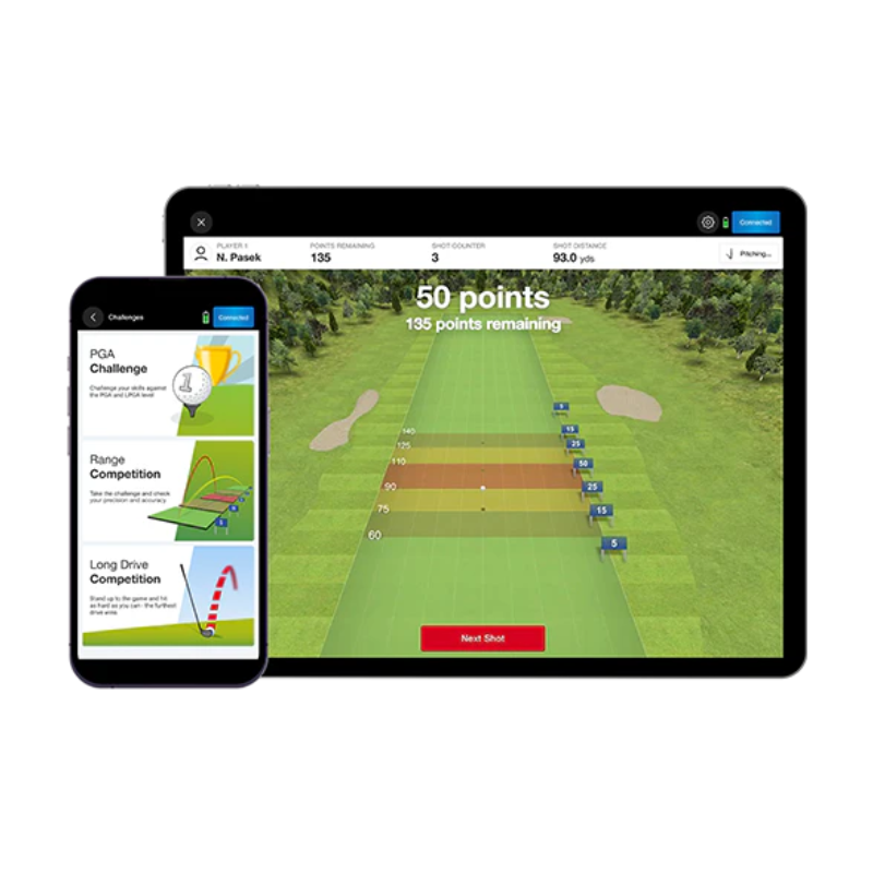 FlightScope XC3 Launch Monitor and Golf Simulator 50 points distance score.