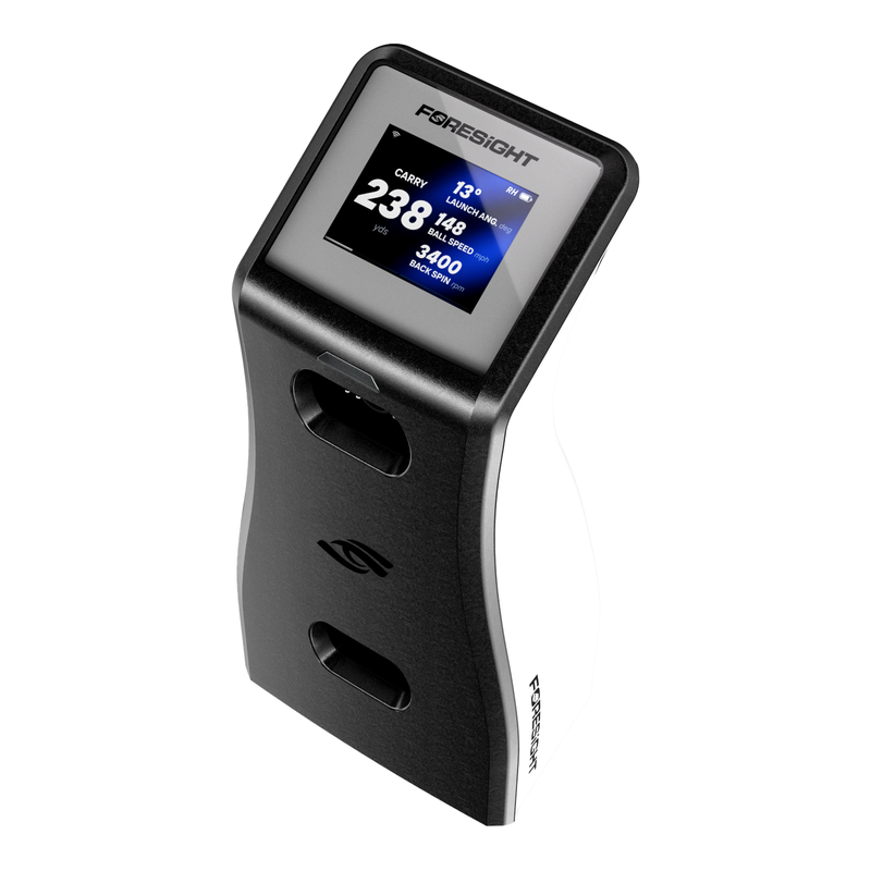 Foresight Sports GC2 Launch Monitor color display angle view.