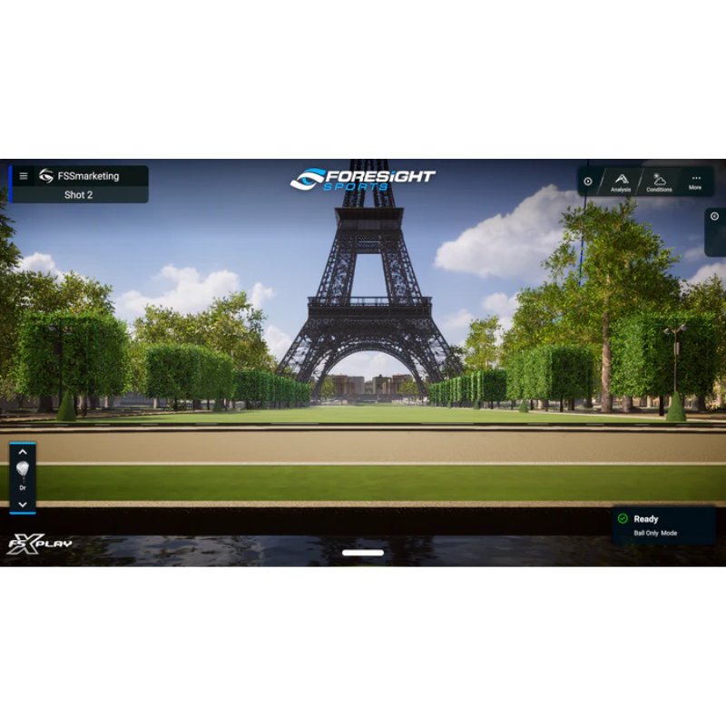 Foresight Sports GC3 Launch Monitor FSX Play Shot 2 user interface.