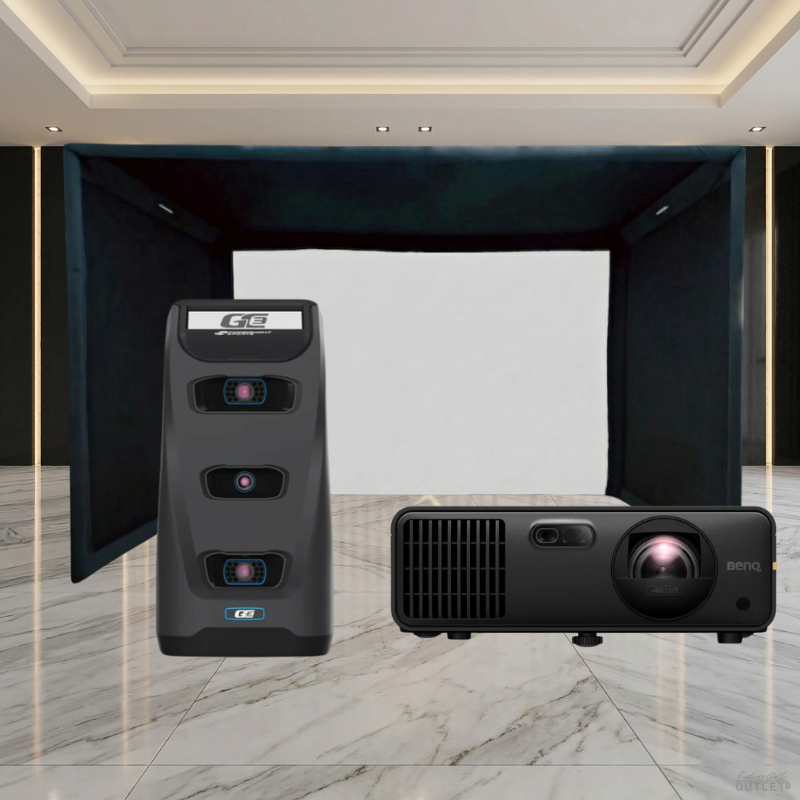 Foresight Sports GC3 Launch Monitor Projector SIGPRO Commercial Golf Simulator Enclosure Package