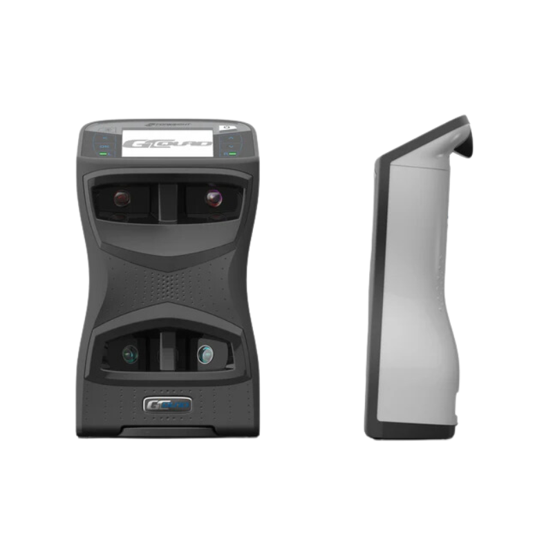 Foresight Sports GCQuad Launch Monitor front view side view.