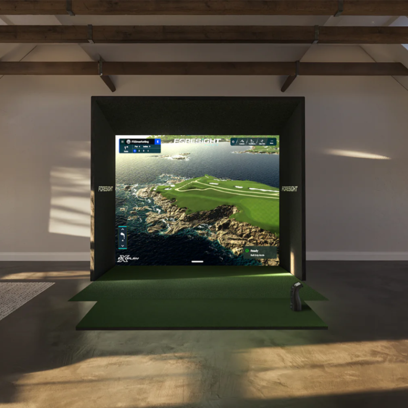 Foresight Sports SIM IN A BOX Custom Golf Simulator GC3 11 feet wide.