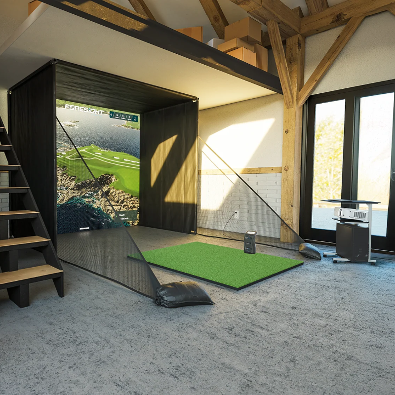 Foresight Sports SIM IN A BOX® Play 10' - GC3 angled left view.