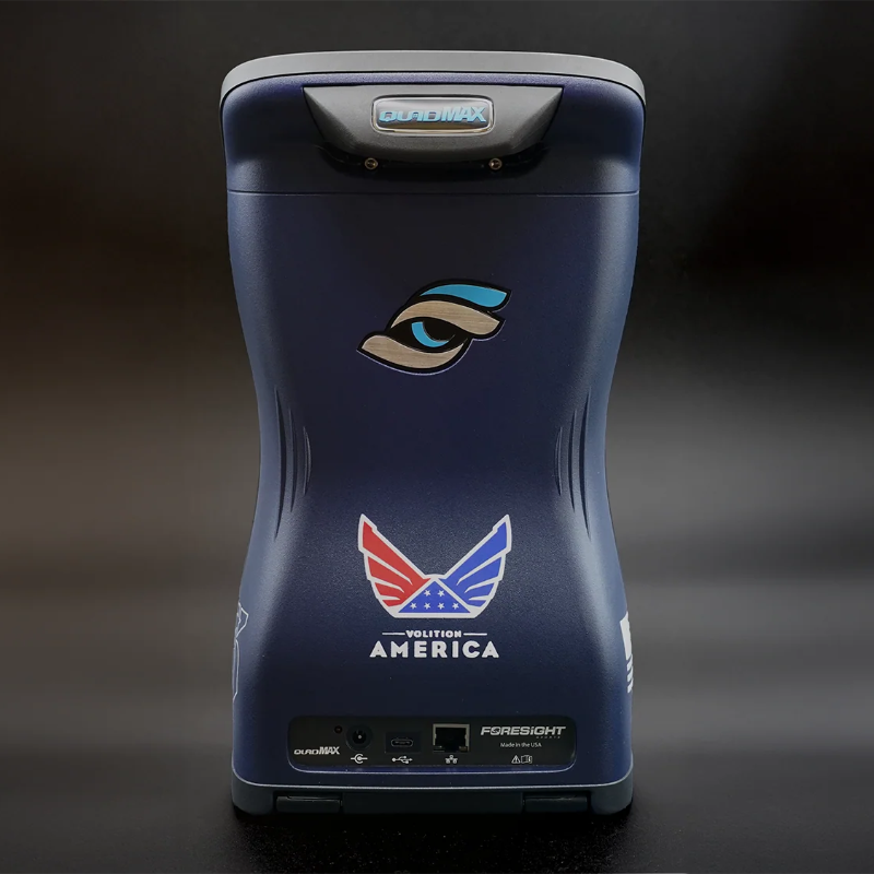 Foresight Sports Volition America QuadMAX Launch Monitor back view.
