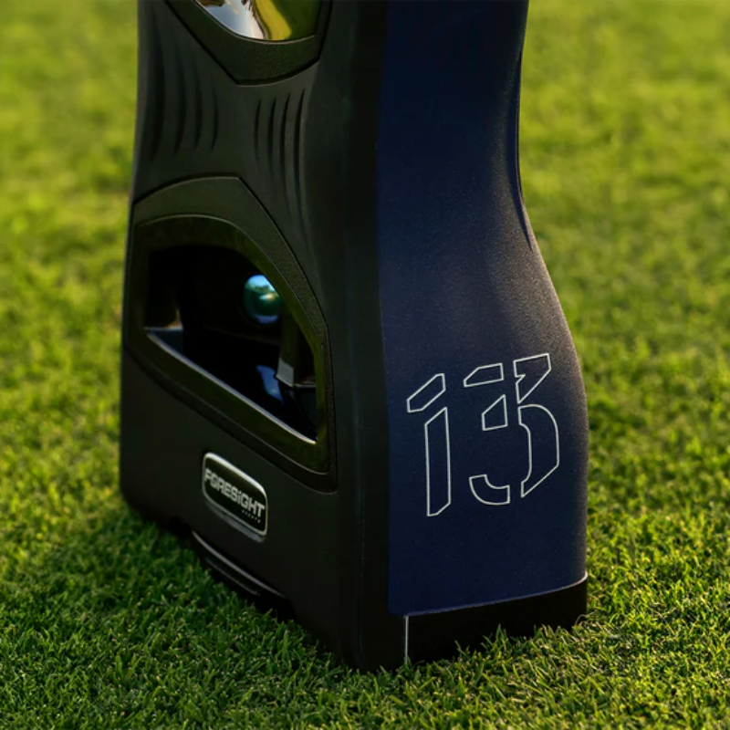 Foresight Sports Volition America QuadMAX Launch Monitor on grass.