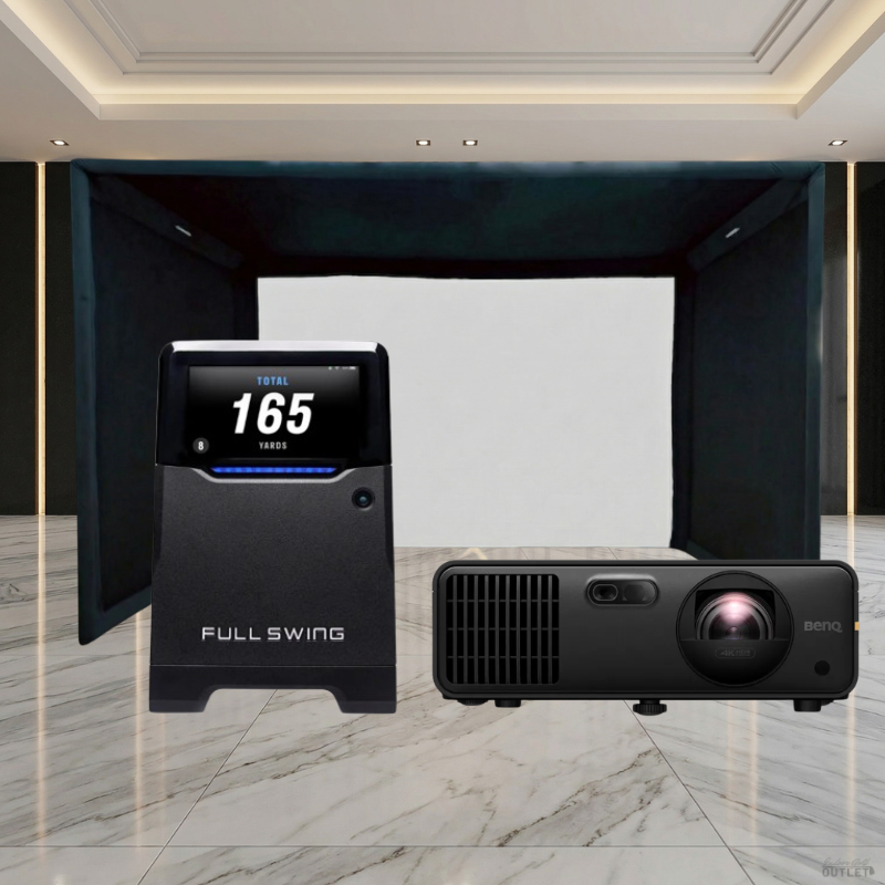 Full Swing KIT Launch Monitor SIGPRO Commercial Golf Simulator Enclosure Projector Package