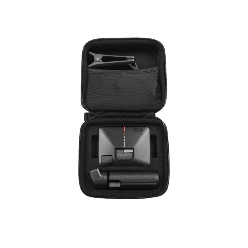 Garmin Approach R10 Launch Monitor with carrying case open view.