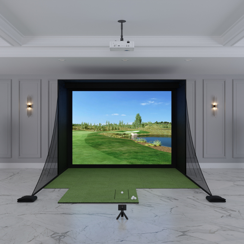 Garmin Approach R10 DIY Golf Simulator Package with 8x10.5 DIY Enclosure.