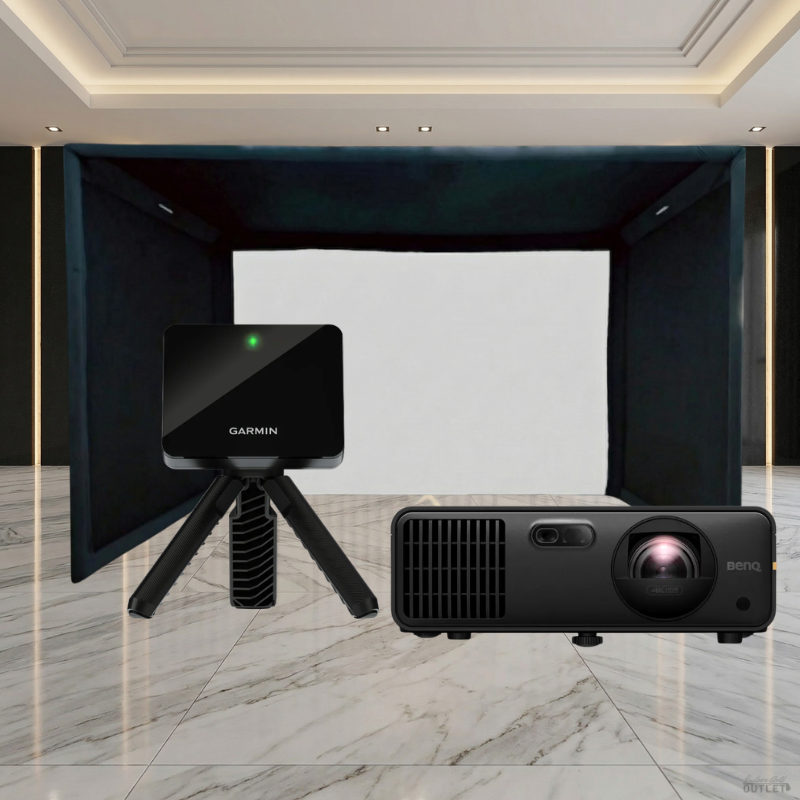 Garmin Approach R10 Launch Monitor SIGPRO Commercial Golf Simulator Enclosure Projector Package