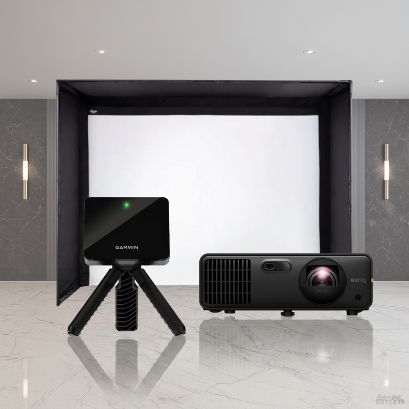 Garmin Approach R10 DIY Golf Simulator Enclosure Projector Package.