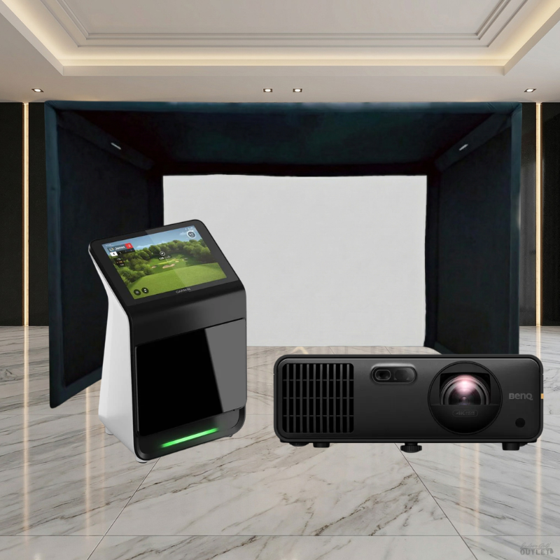 Garmin Approach R50 Launch Monitor SIGPRO Commercial Golf Simulator Enclosure Projector Package