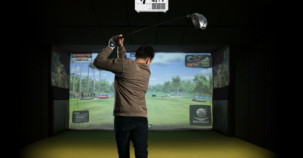 Optoma ZU607TST 6000-Lumens WUXGA Short Throw Golf Simulator Projector