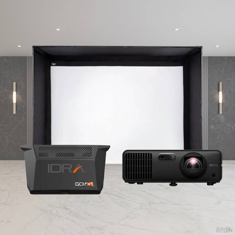 Golfin IDRA II DIY Golf Simulator Enclosure Projector Package.