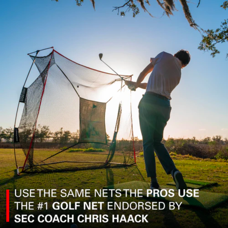 Rukket Sports Haack Pro Golf Net w/ Tri-Turf Mat Chris Haack endorsement.